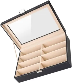 Luxury Jewelry Case Watch Glasses Organizer Box for Glasses Watch Holder Elegant Storage