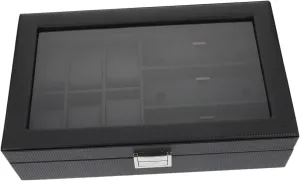Luxury Wooden Watch Collection Box Wooden Watch Display Case Sunglass Holder for Men