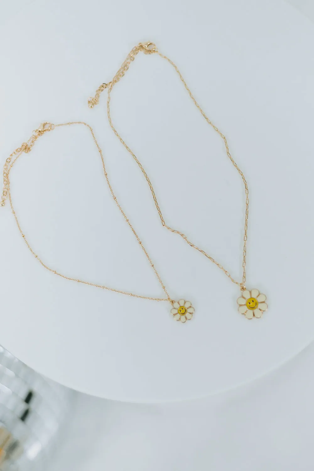 Mama & Me Mini Sunflower Necklace, Ivory