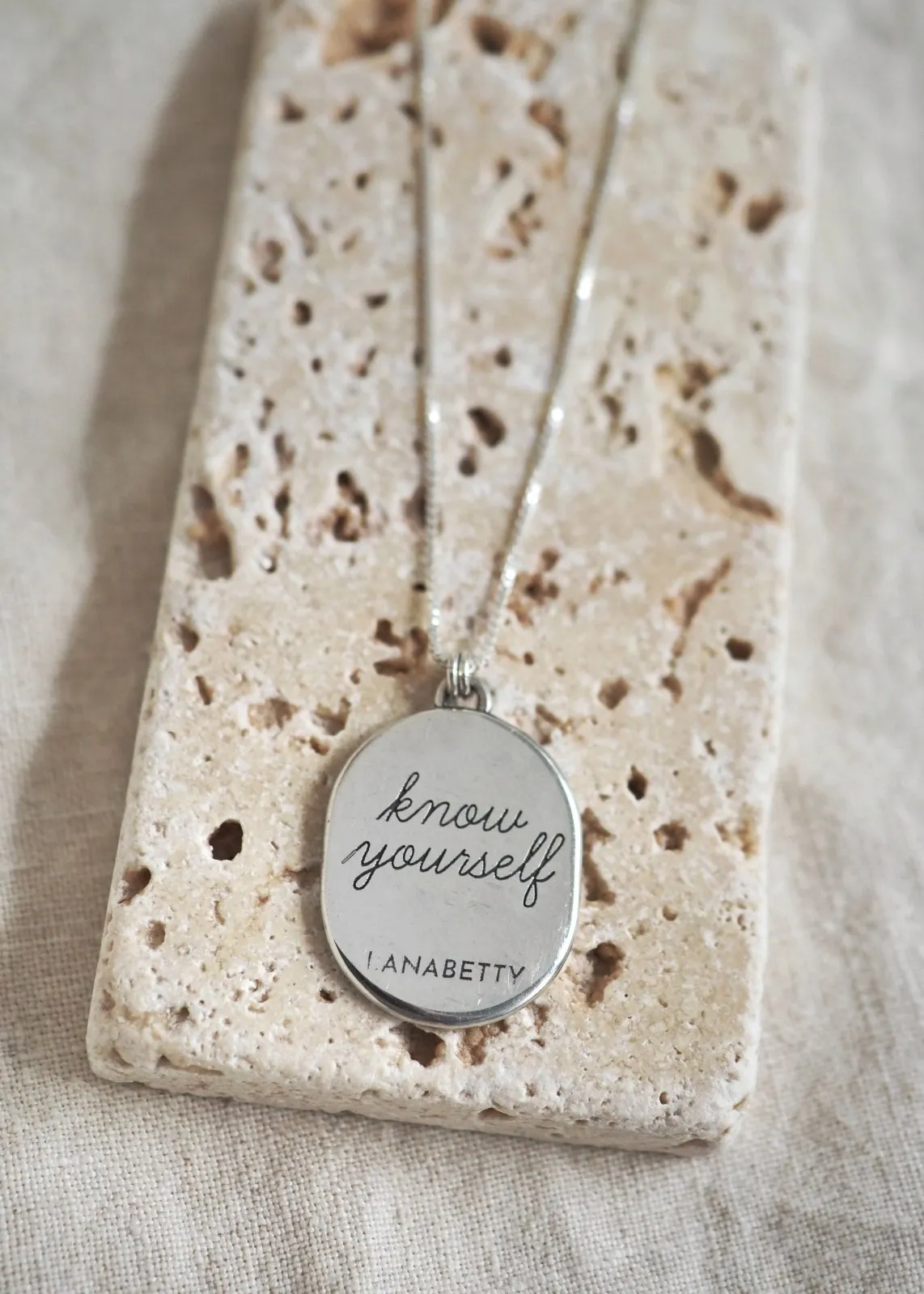 Mantra | Know Yourself Necklace - 20"