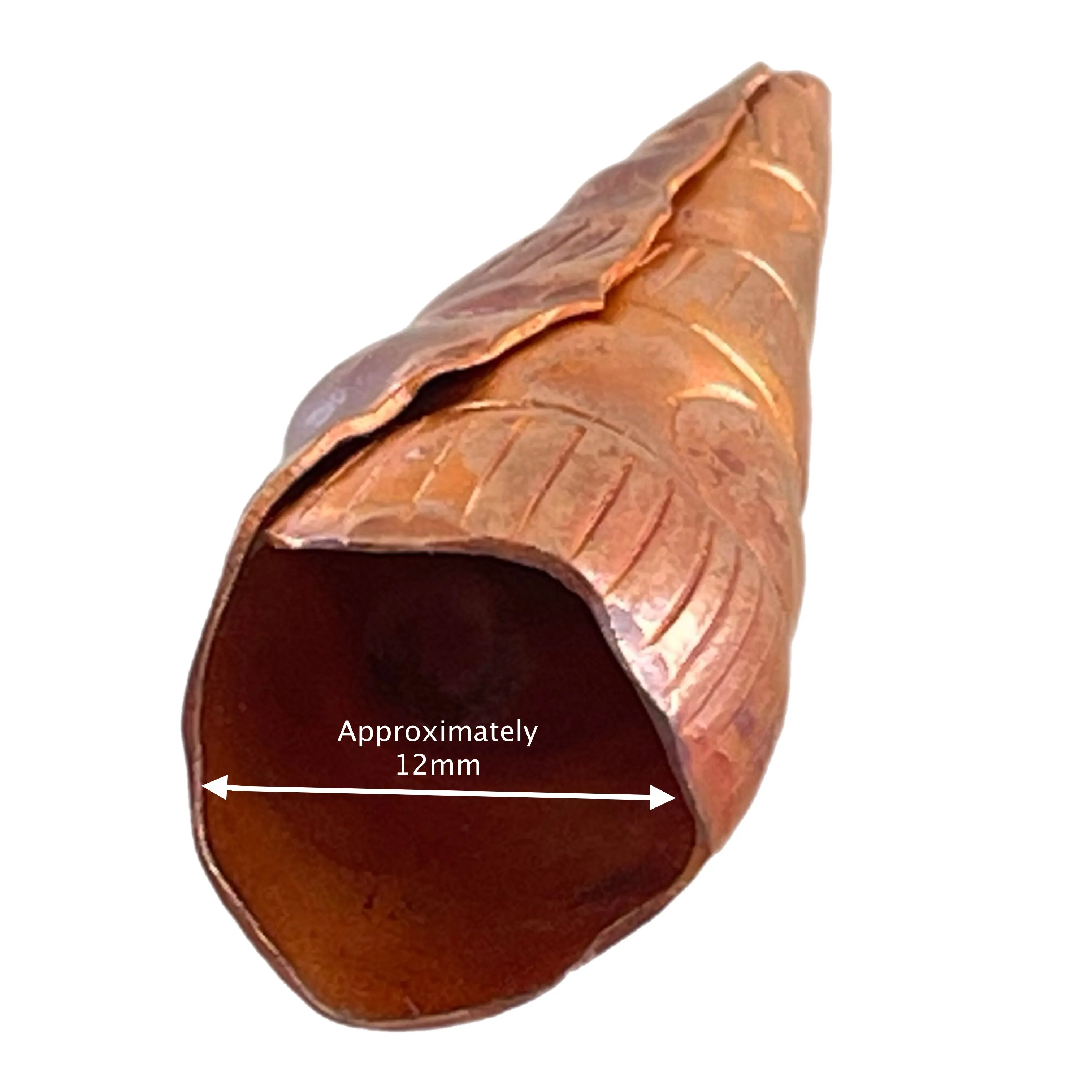 Medium Folded Copper Cone End