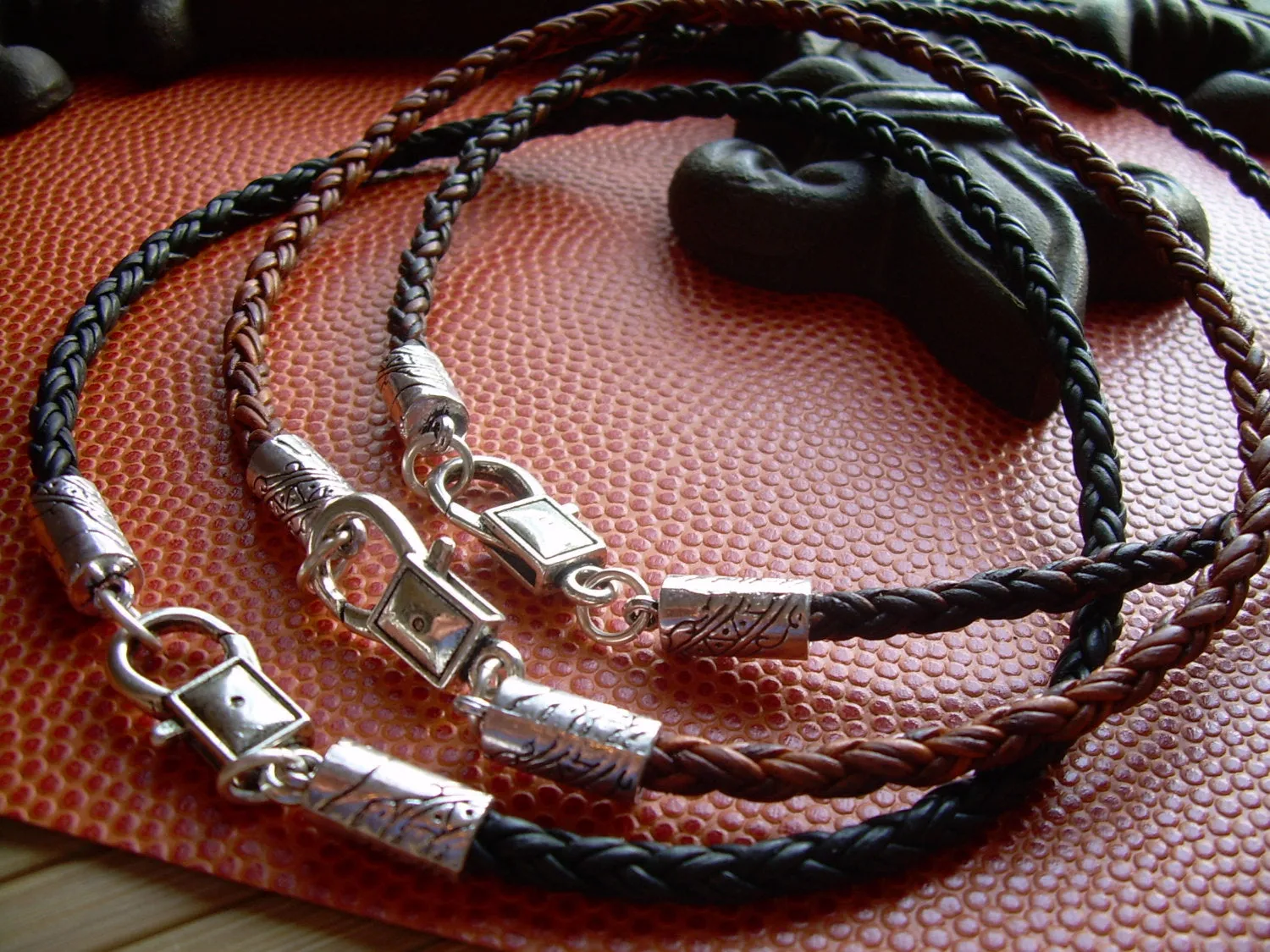 Men's  Leather Necklace, Necklaces for Men, Braided Leather Necklace, Mens Necklaces, Guys Necklaces, Braided, Leather, Necklace, for Men