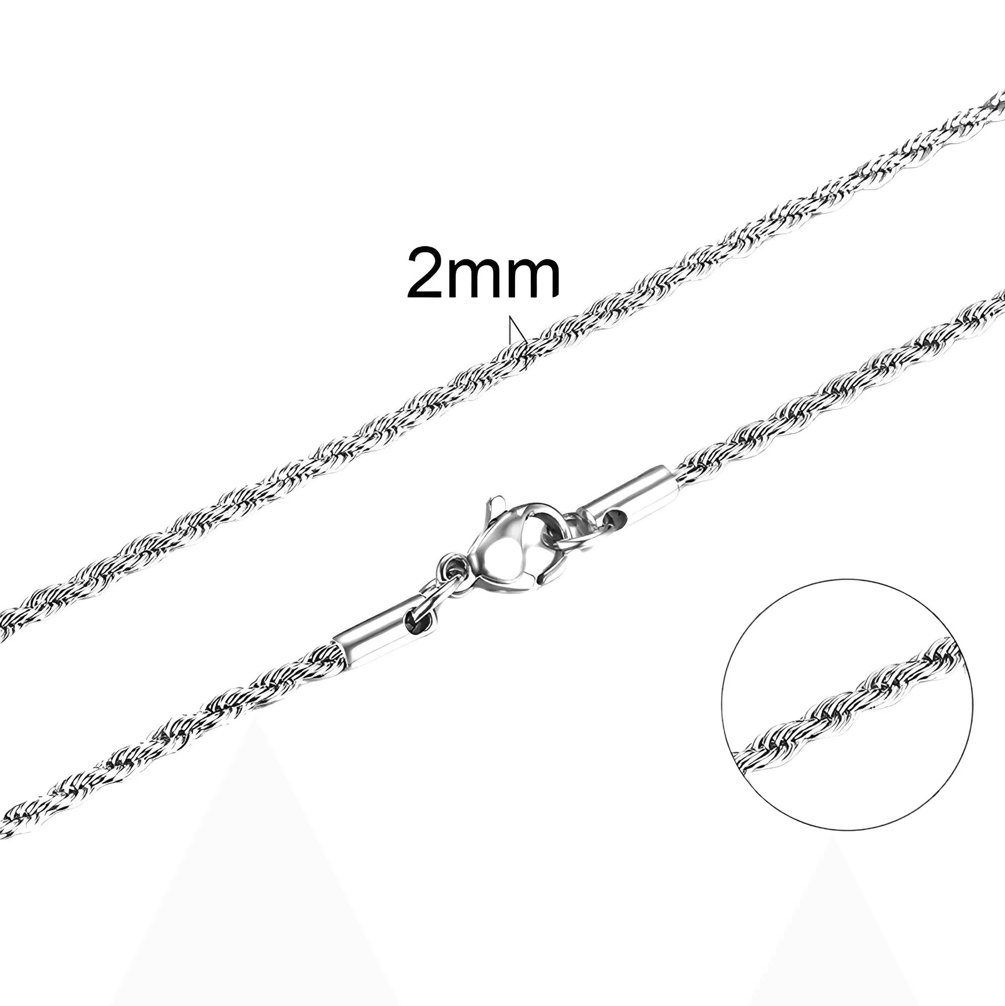 Men's Stainless Steel Dog Tag Pendant Necklace Geometric Dogtag Necklaces Gift for Him Jewelry