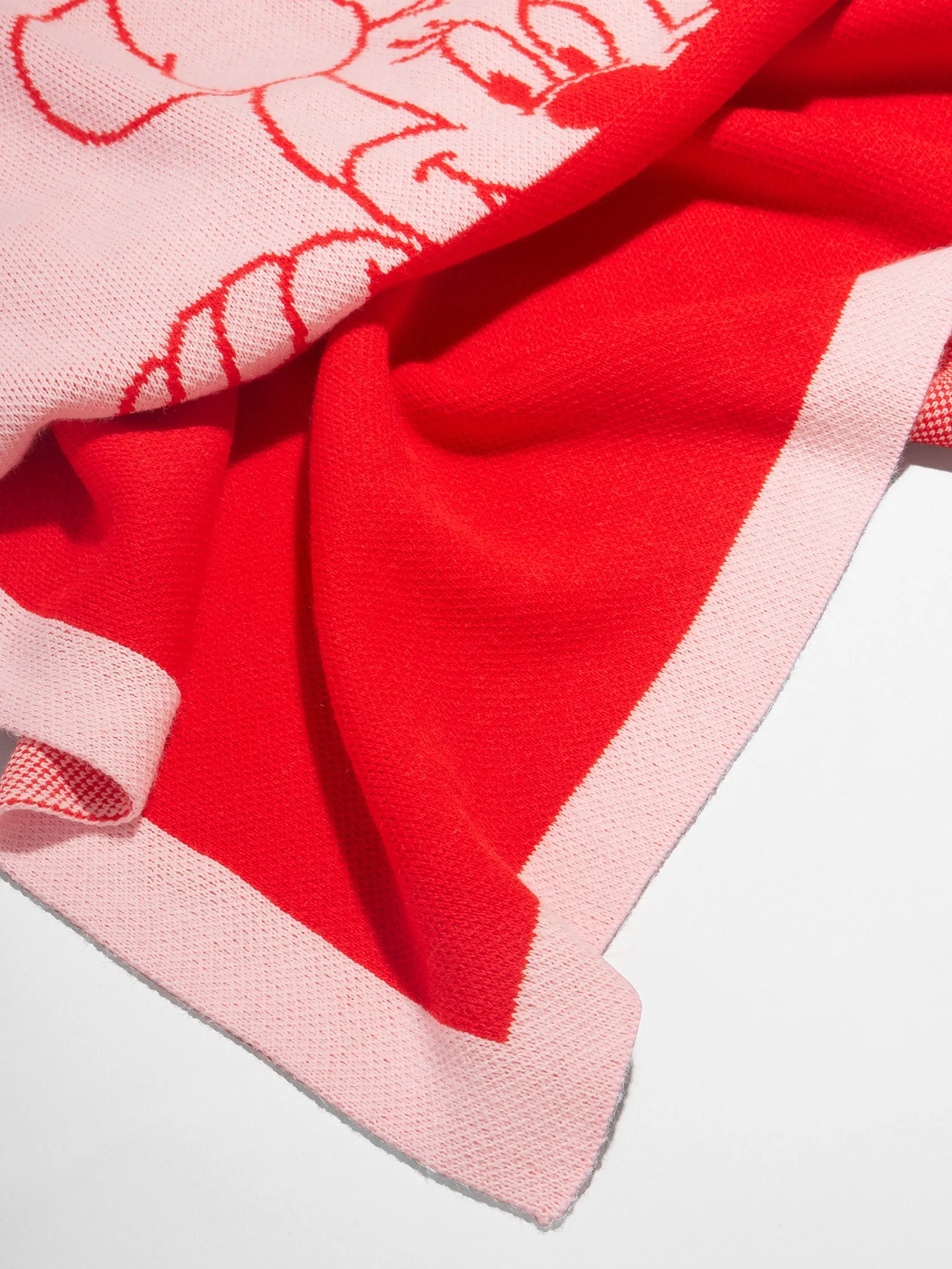 Mickey Mouse Disney Custom Blanket - Red/Pink