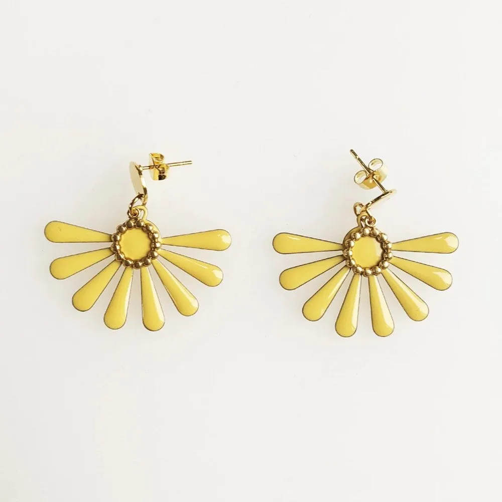 Middle Child: Flossie Earrings Mellow Yellow