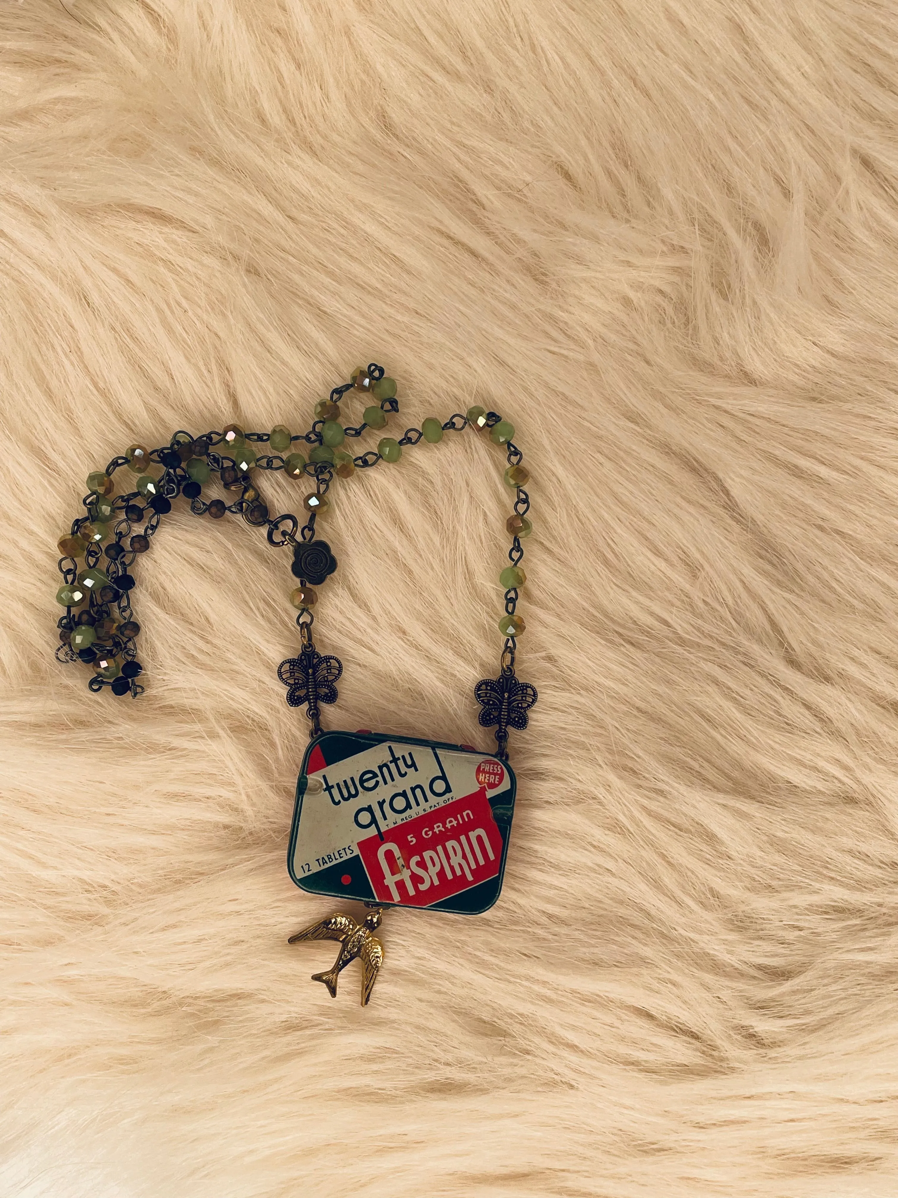 Mild and Sweet Tin Necklace by Gina