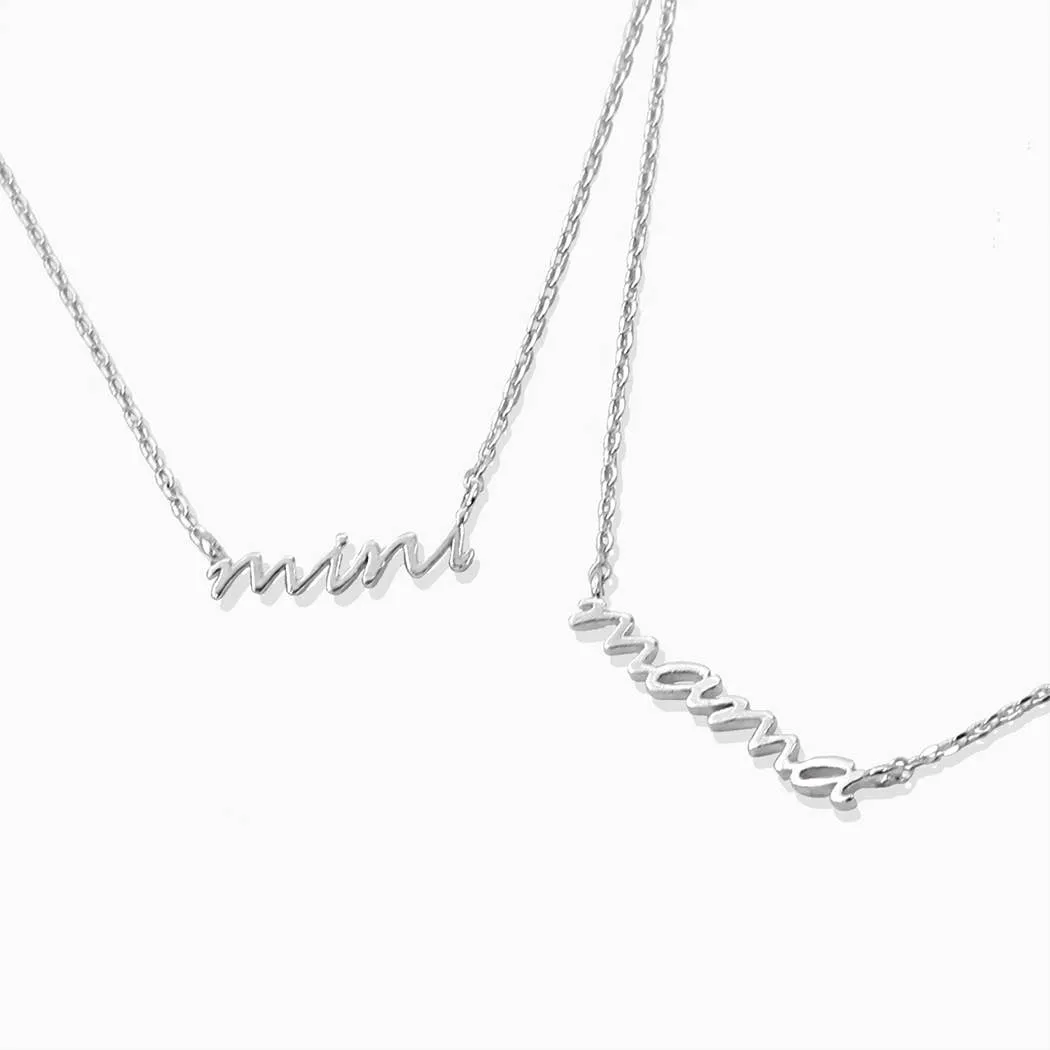 Mini and Mama Gold-Dipped Necklace