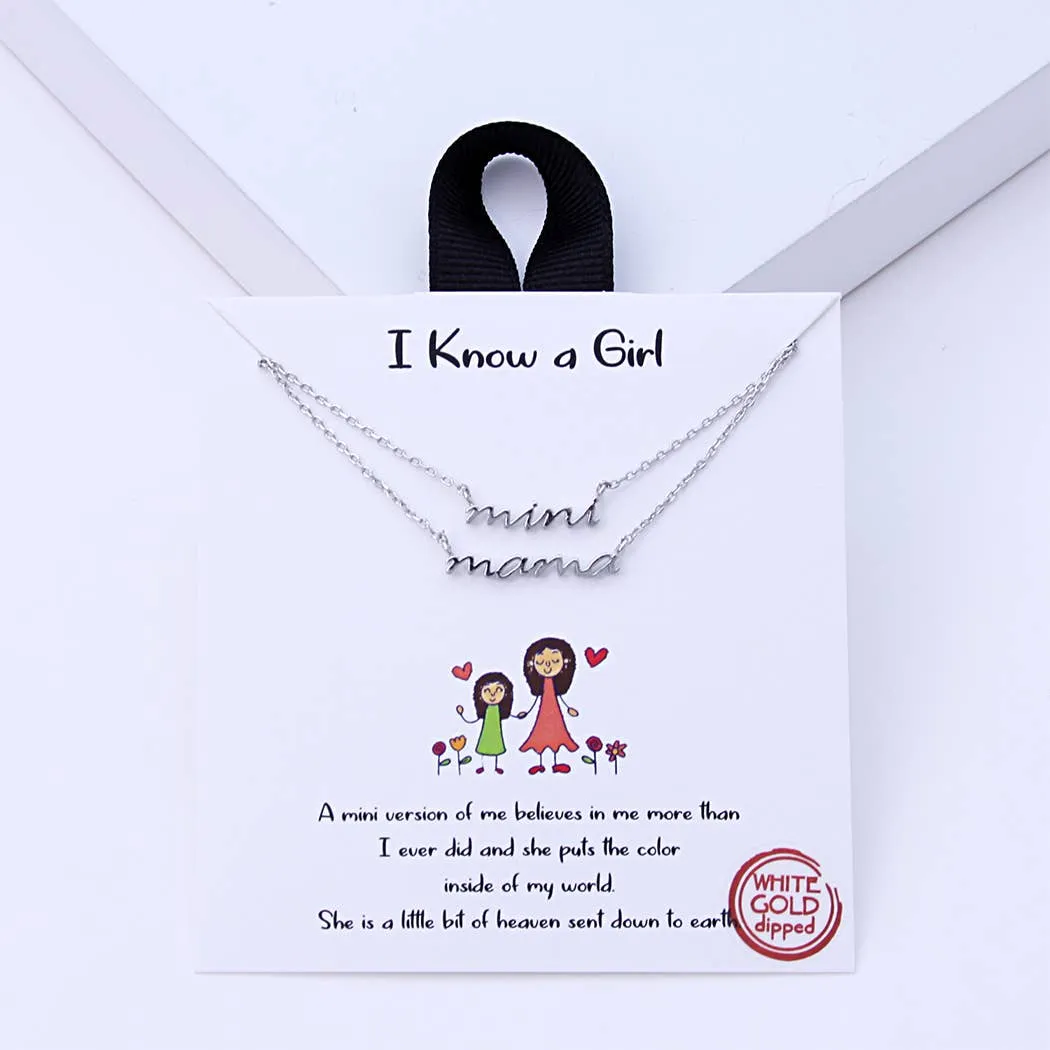 Mini and Mama Gold-Dipped Necklace