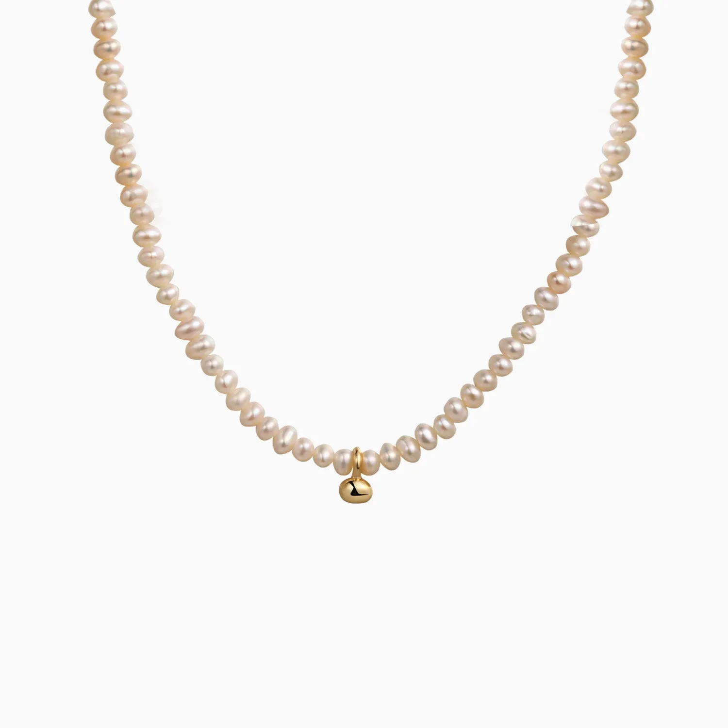 Mini Ball Baroque Pearl Choker Necklace