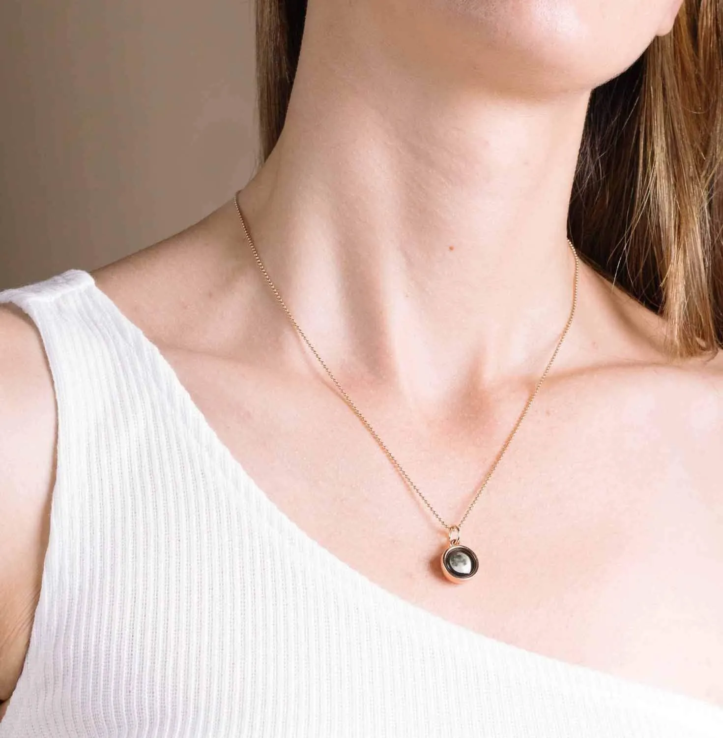 Mini Rose Gold Simplicity & Bead Chain