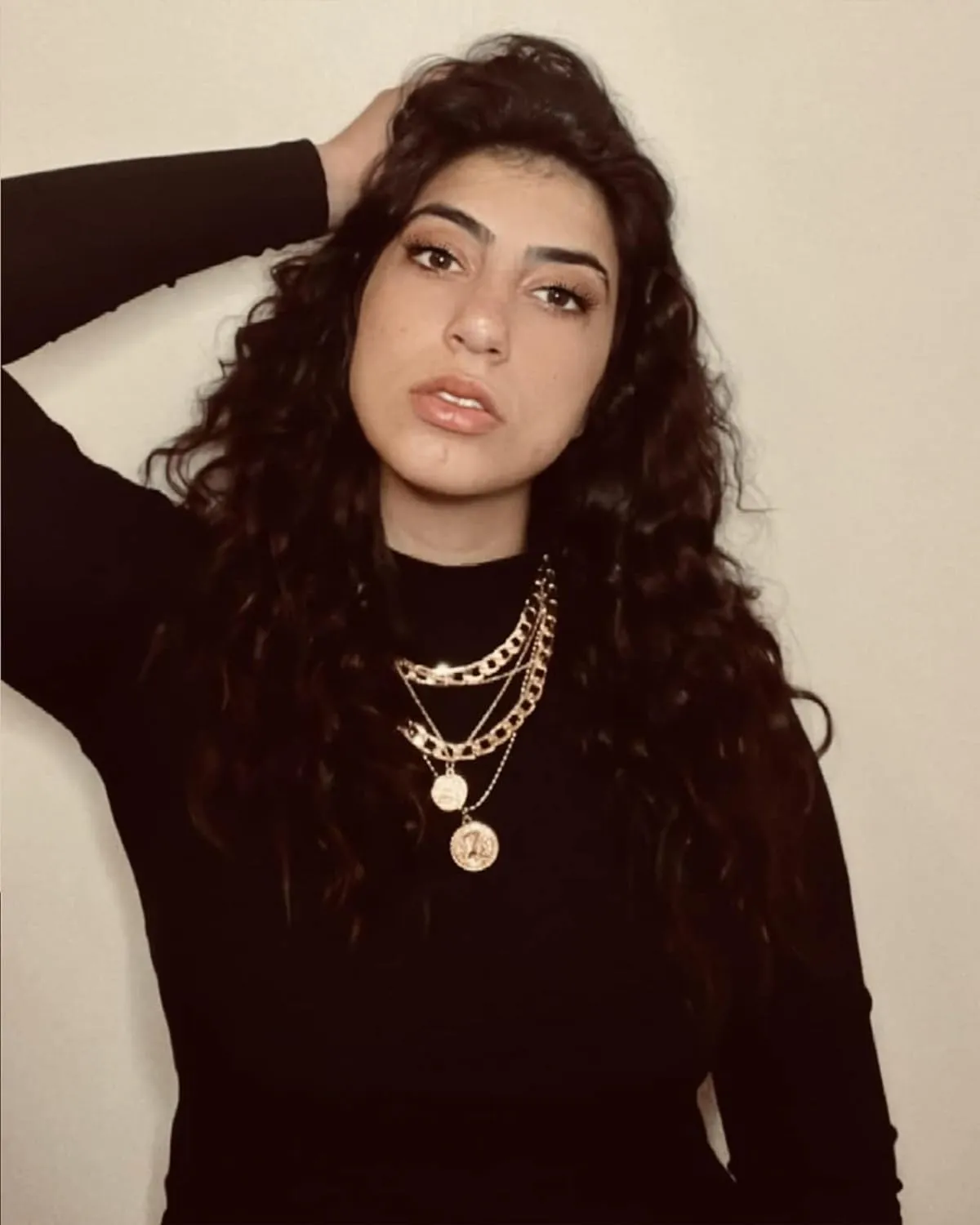 MJartoria Gold Layered Necklaces for Women Trendy Retro Coin Pendant Necklace Dainty Chunky Chain Choker Necklaces for Jewelry Birthday Gifts