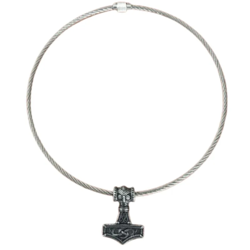 Mjolnir Celtic Torc Necklace