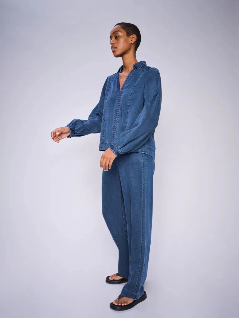 Mos Mosh Fozi Denim Blouse
