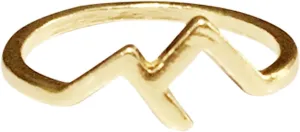 Mountain Shape Rings Stackable Anniversary Ring Engagement Ring for Women Minimalist Design Rings