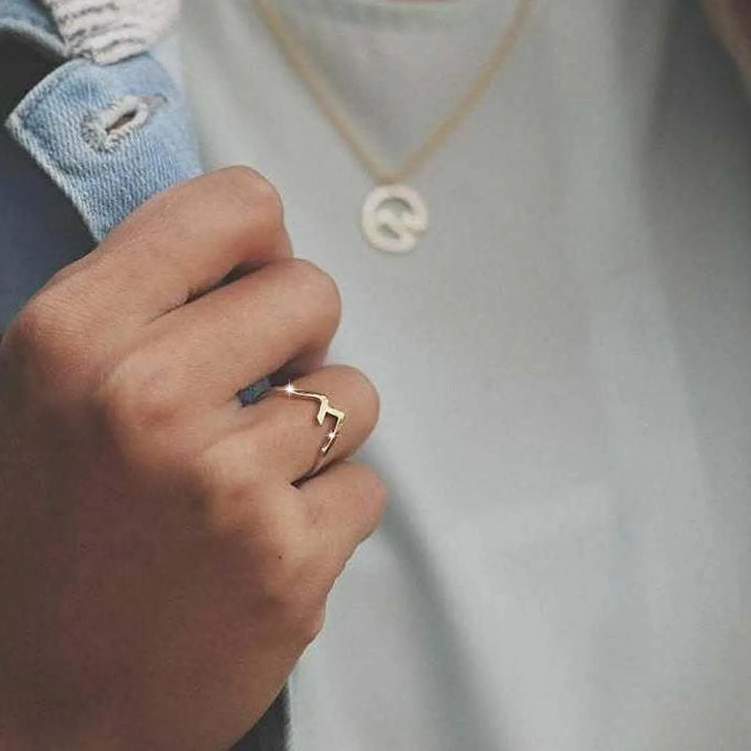 Mountain Shape Rings Stackable Anniversary Ring Engagement Ring for Women Minimalist Design Rings