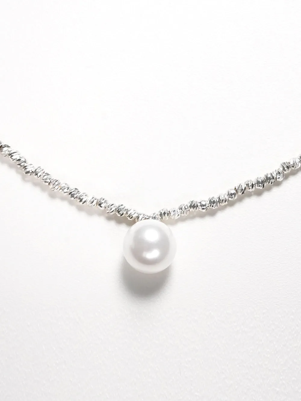 MUKTANK Chip Silver Single Bead Pendant