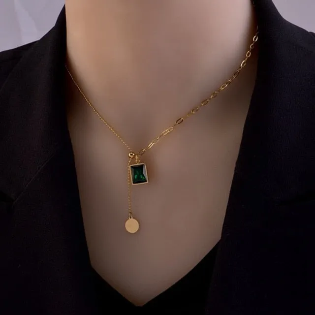 Multi Layer Chain Woman Rock Thick Chain Street Snap Necklace