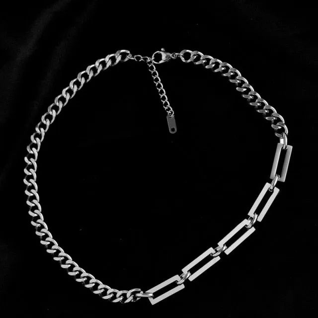 Multi Layer Chain Woman Rock Thick Chain Street Snap Necklace
