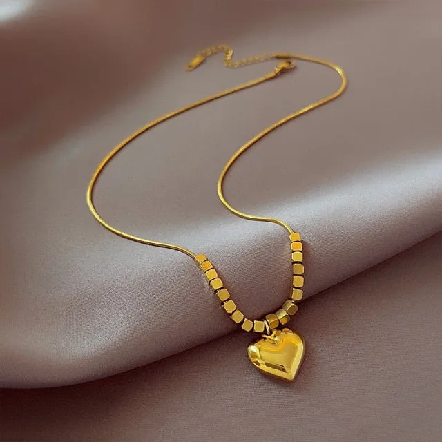 Multi Layer Chain Woman Rock Thick Chain Street Snap Necklace