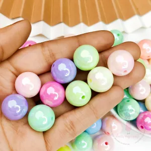 Multicolor Acrylic Mermaid Beads - 16 MM