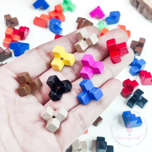Multicolor Cube Beads