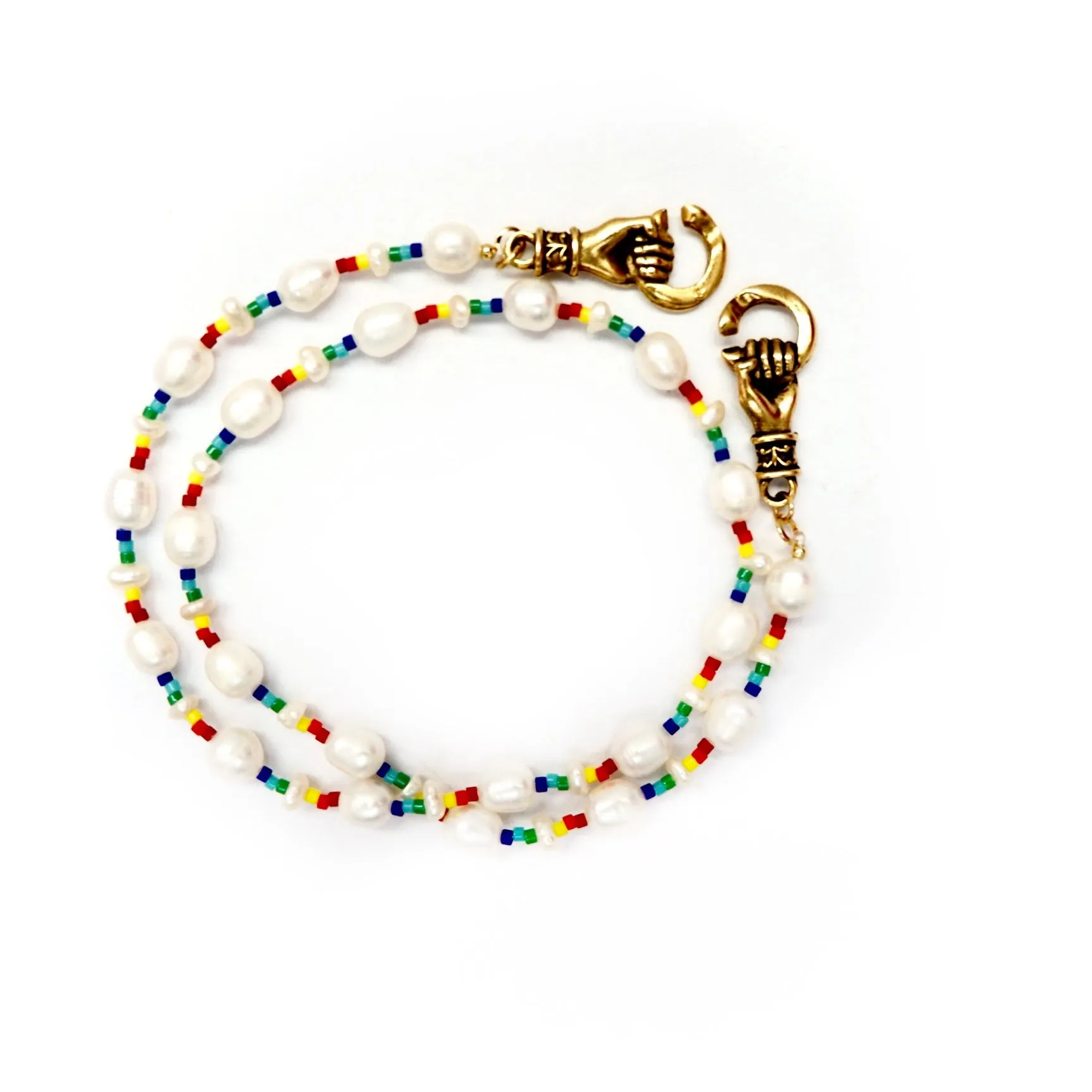 my hand in hand pearl choker