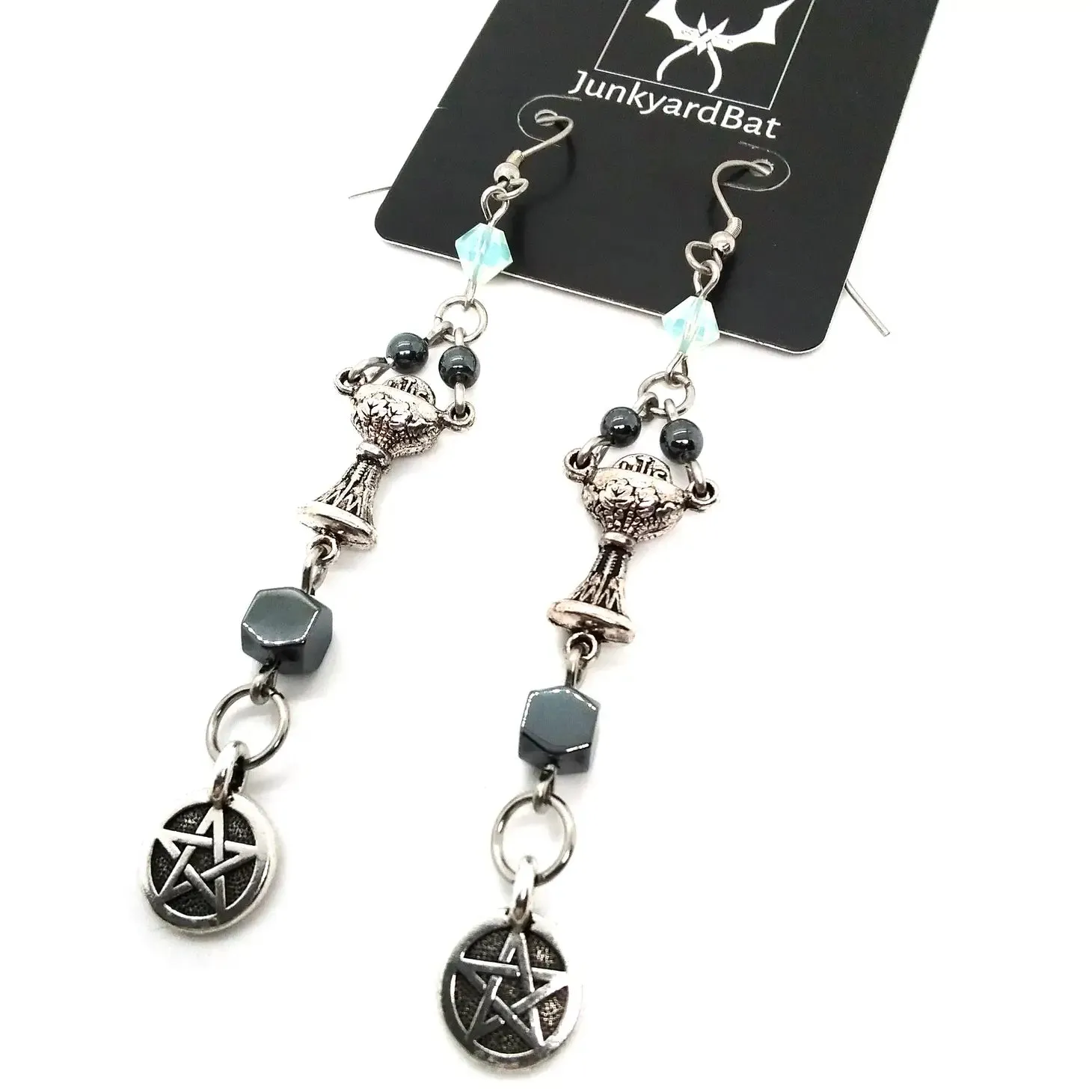 Mystic Brew: Chalice and Pentacle Earrings