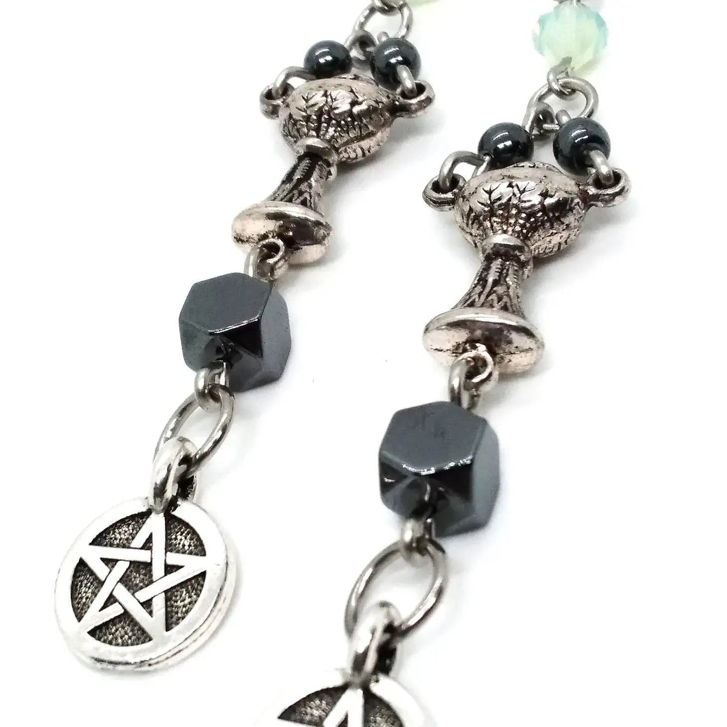 Mystic Brew: Chalice and Pentacle Earrings