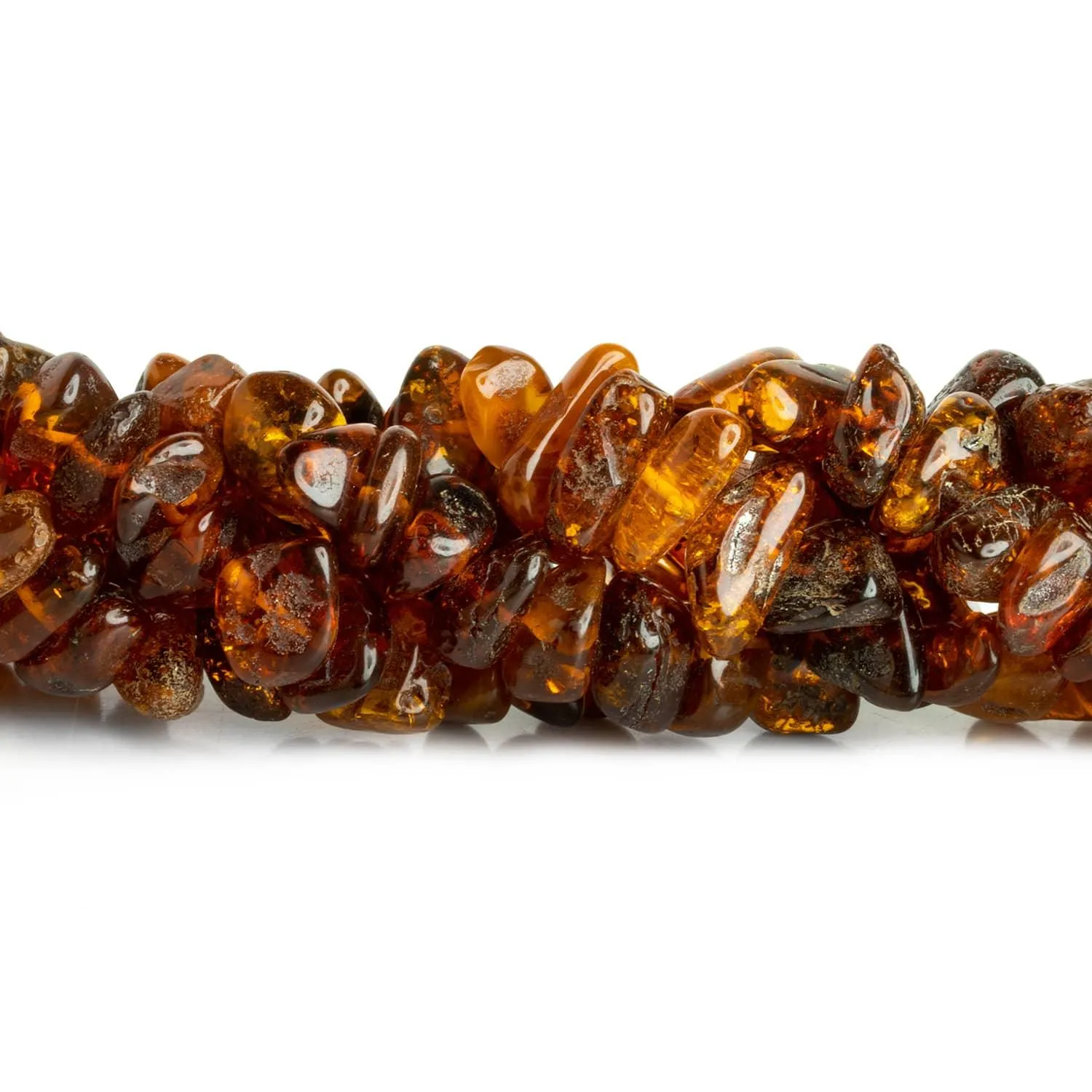 Natural Baltic Amber Plain Nugget Beads 25 inch 90 pieces