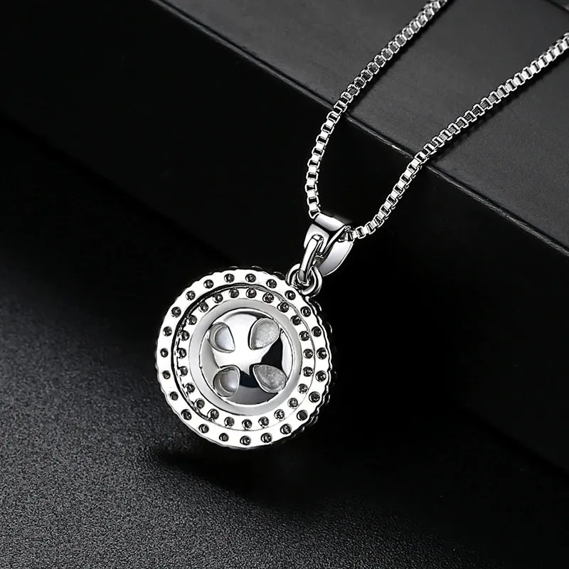 Natural Pearl CZ Drop Necklace