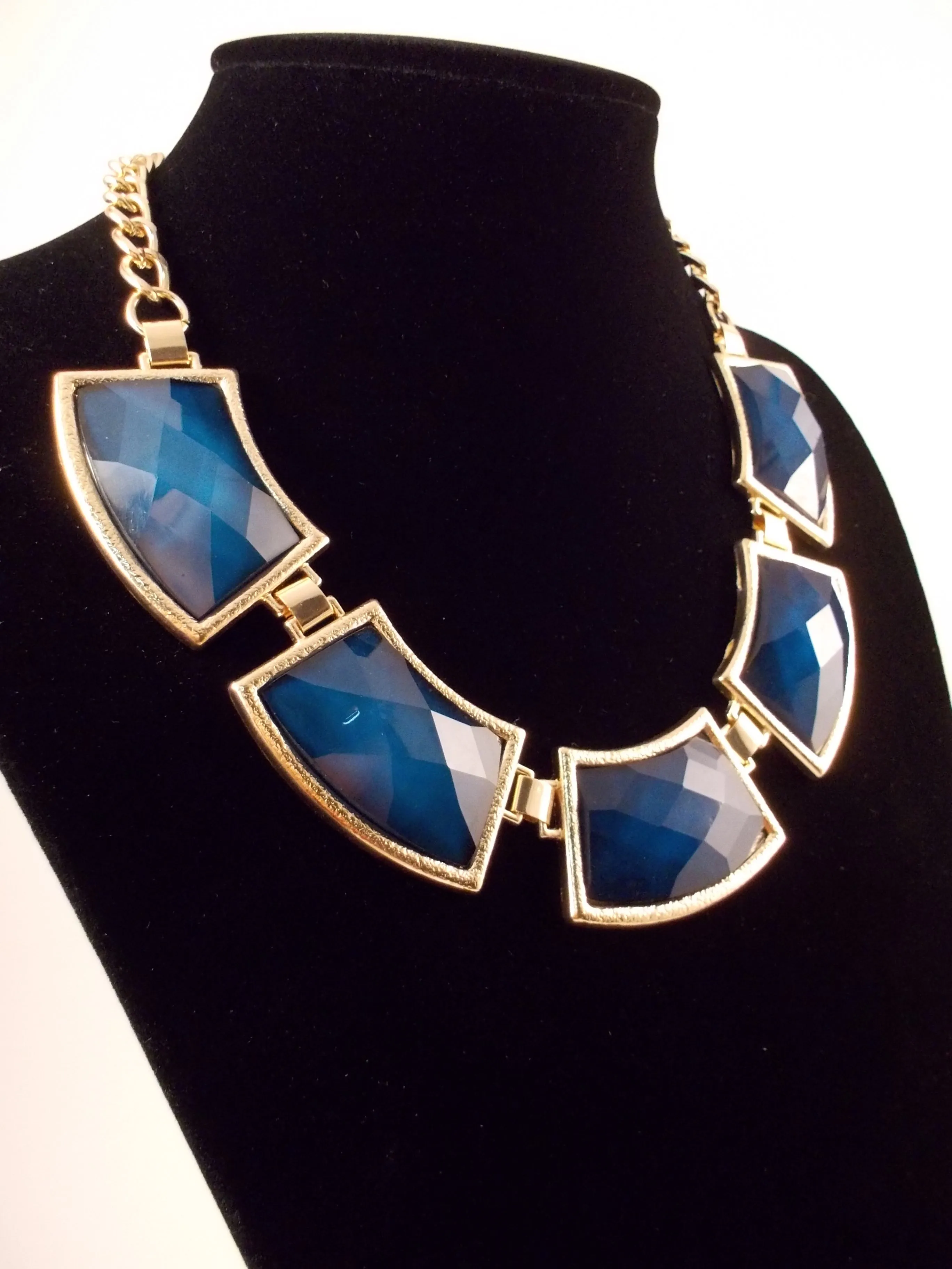 Navy Statement Necklace