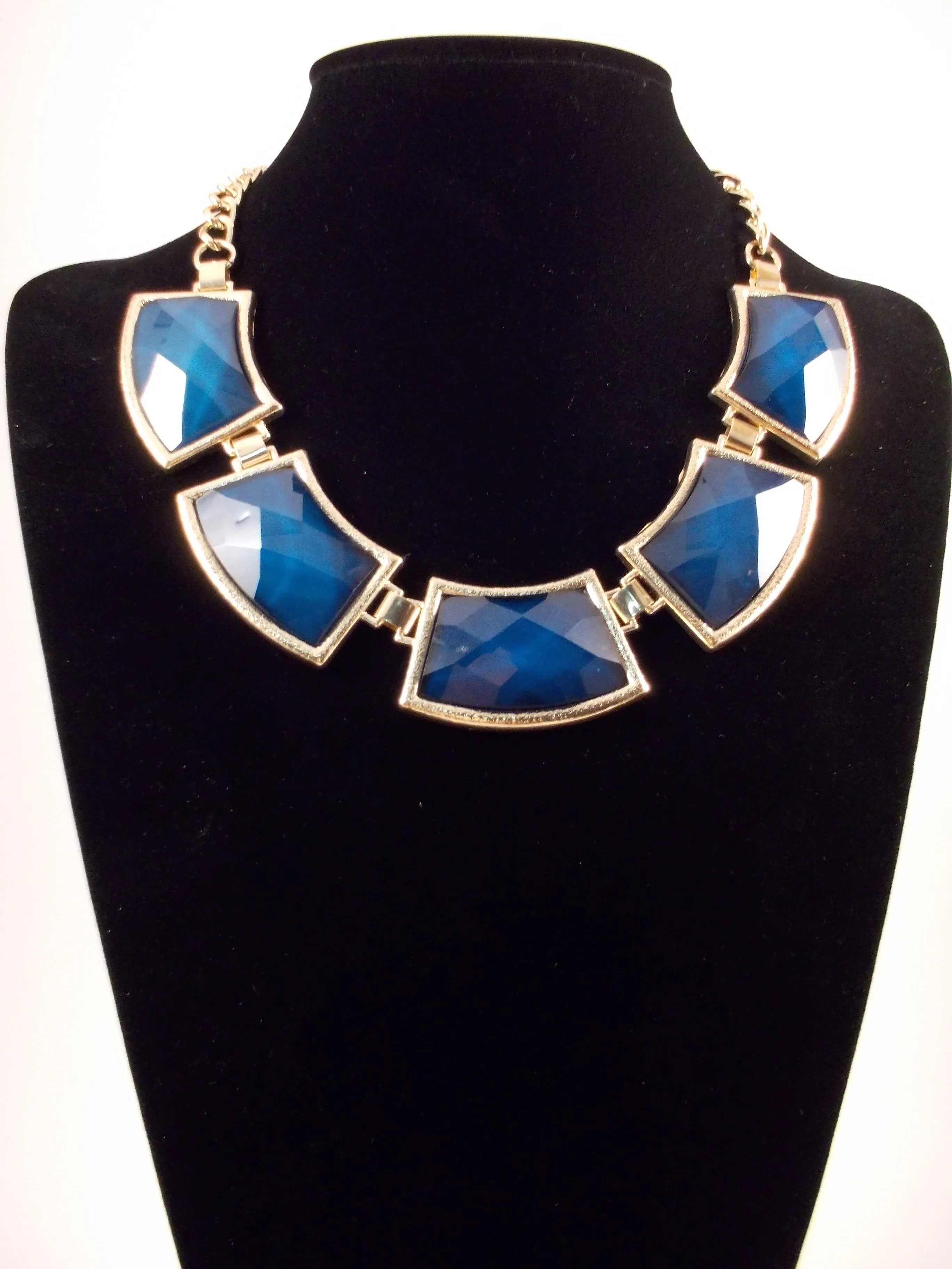 Navy Statement Necklace