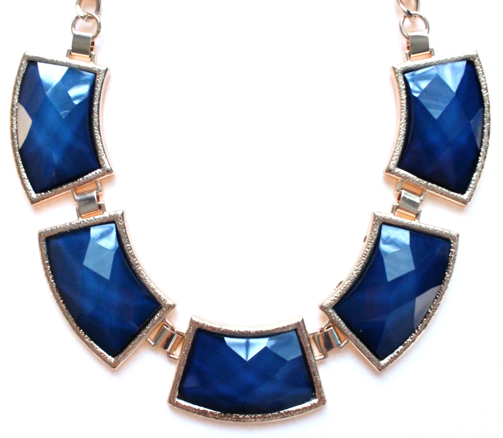 Navy Statement Necklace