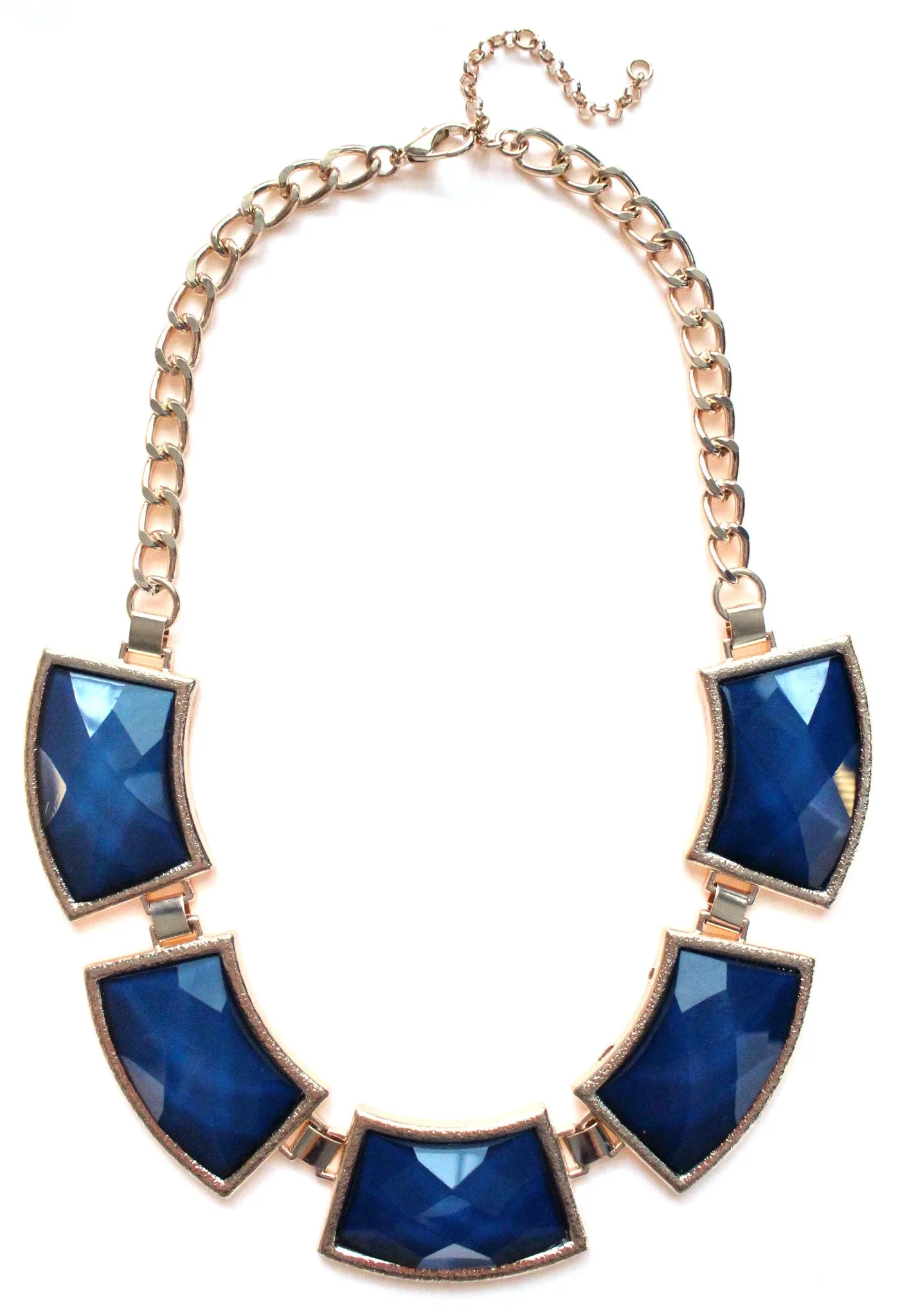 Navy Statement Necklace