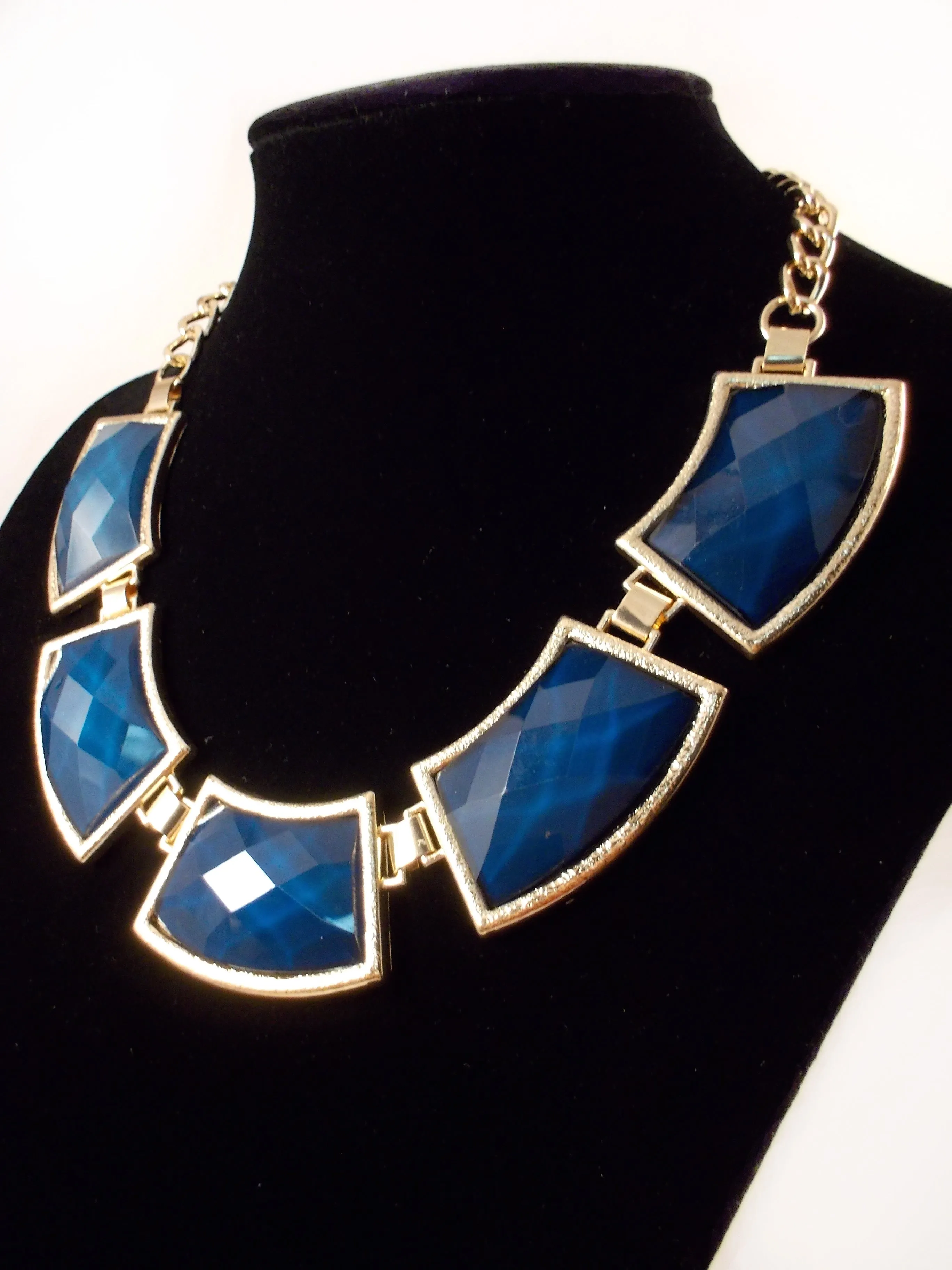 Navy Statement Necklace