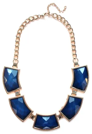 Navy Statement Necklace
