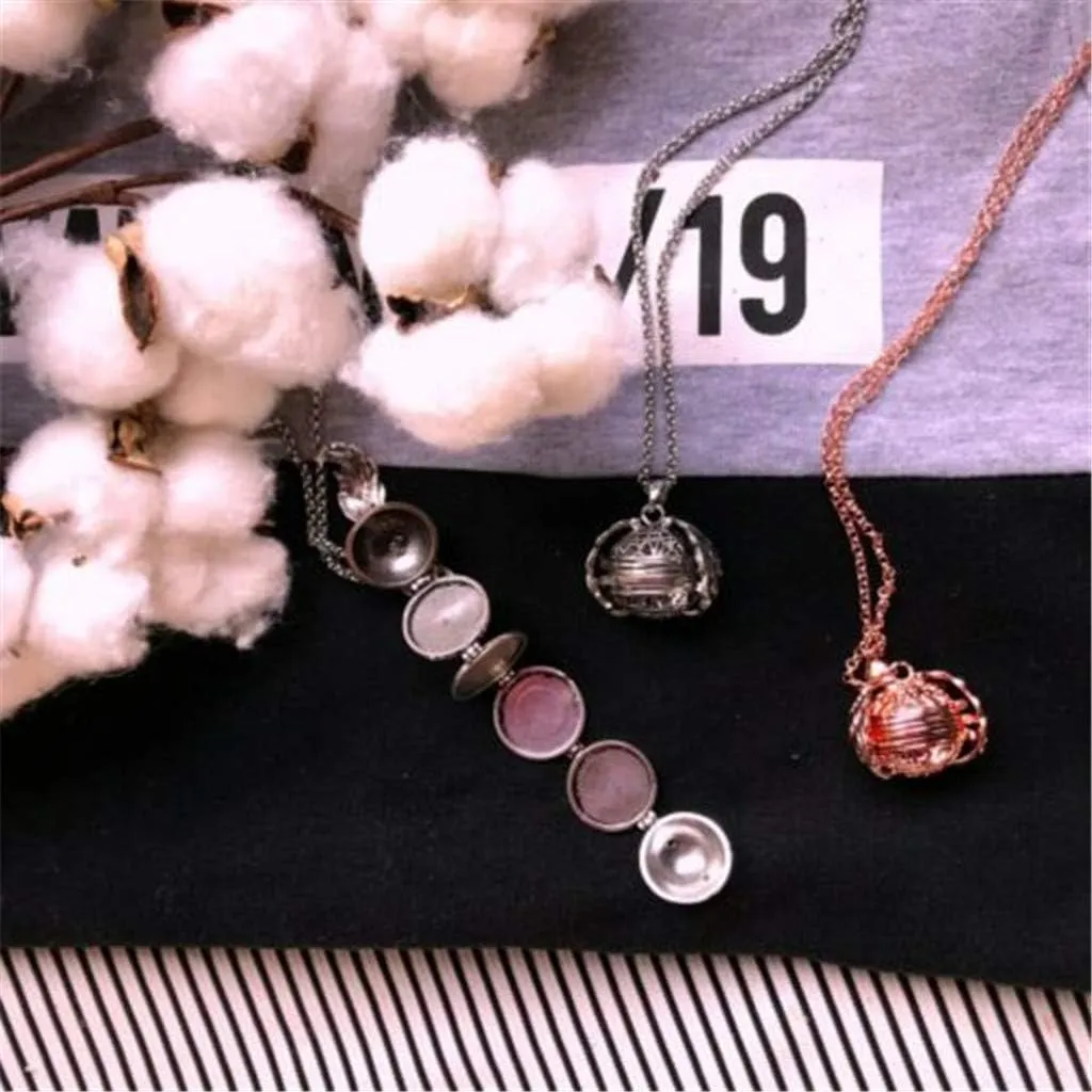 Necklaces for Women Expanding Photo Locket Preppy Necklace Trendy Pendant Angel Fashion Charm Jewelry Decoration