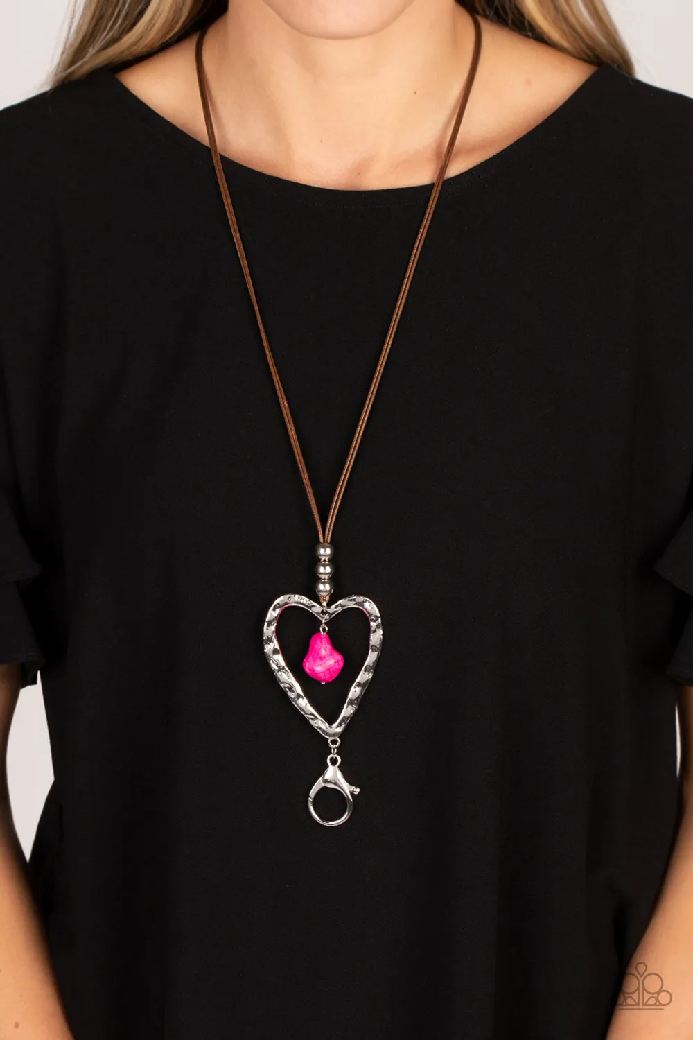 Necklaces Santa Fe Sweetheart - Pink Vday N2001 LANYARD