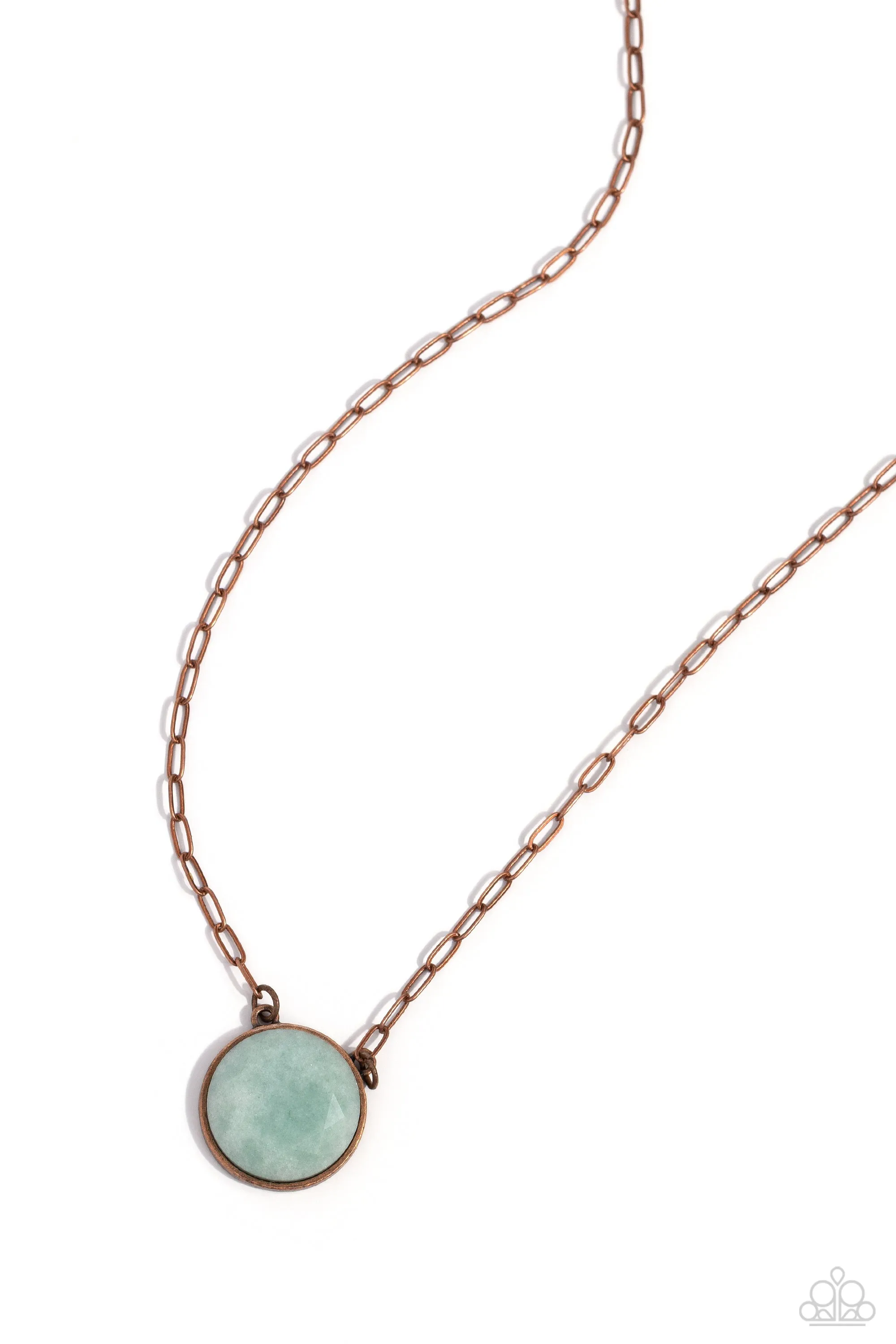 Necklaces Suspended Stone - Copper N2138