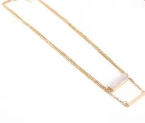 Necklaces - Trendy Multi Layer Pink Crystal Pendant Necklace
