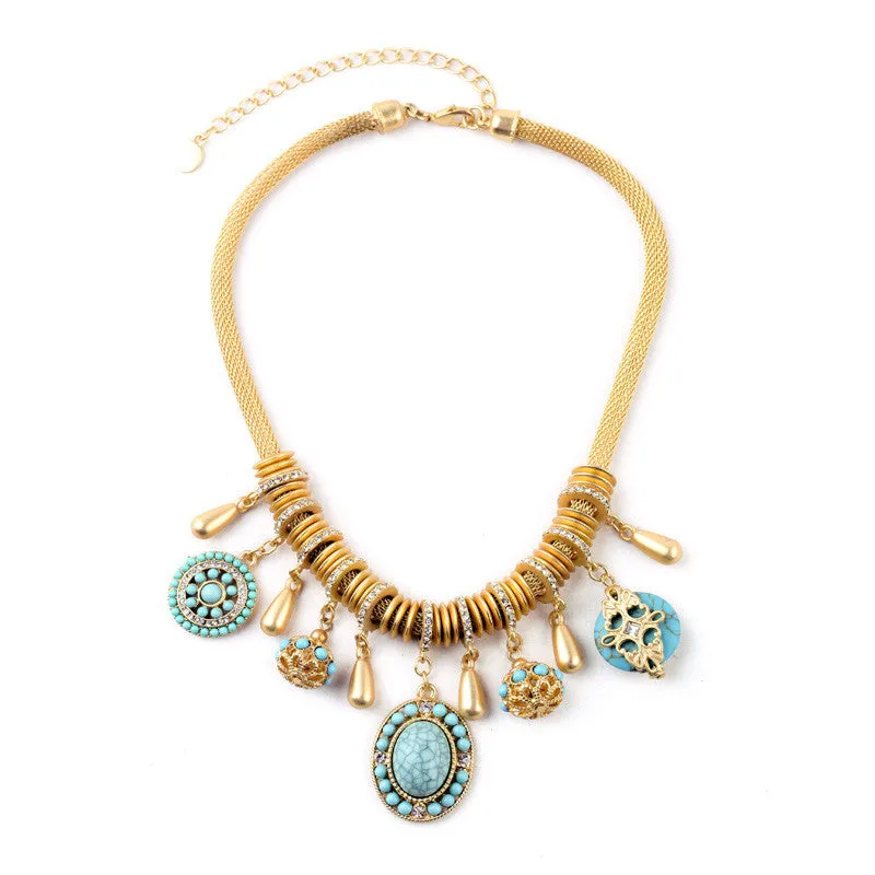 New Fashion accessories stone pendant short Elegant design necklace