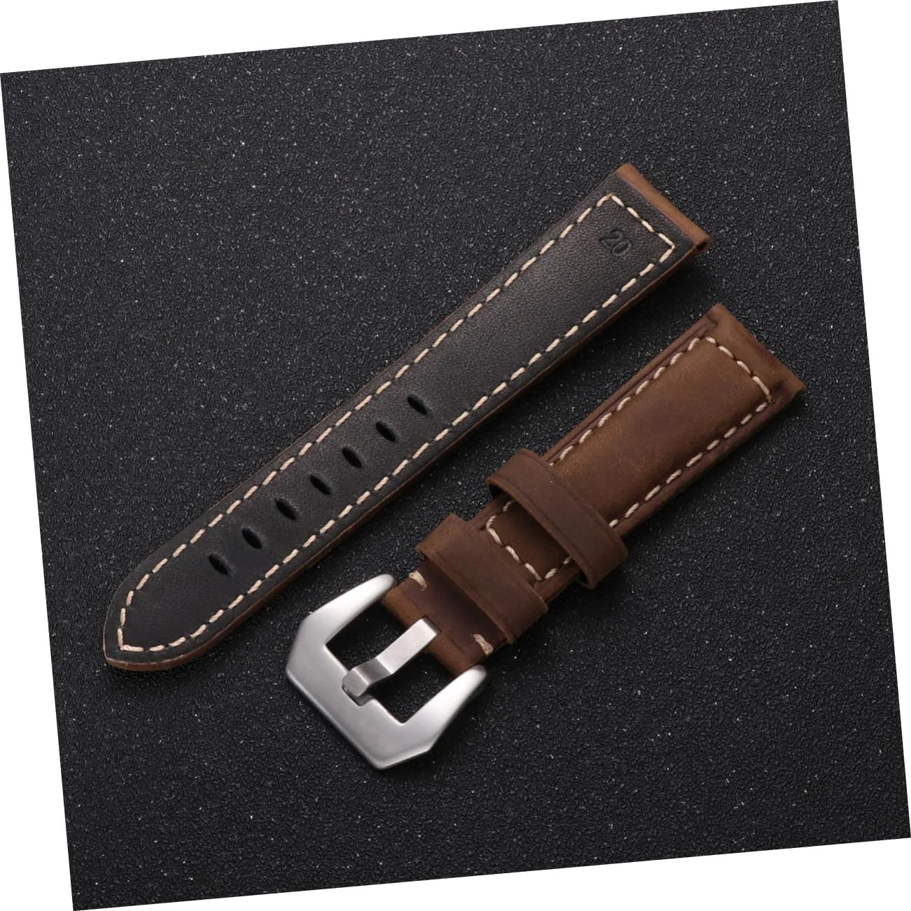 NOLITOY Retro Watchband for Large Dial Sports Watches Comfortable and Durable Wrist Strap Easy Installation