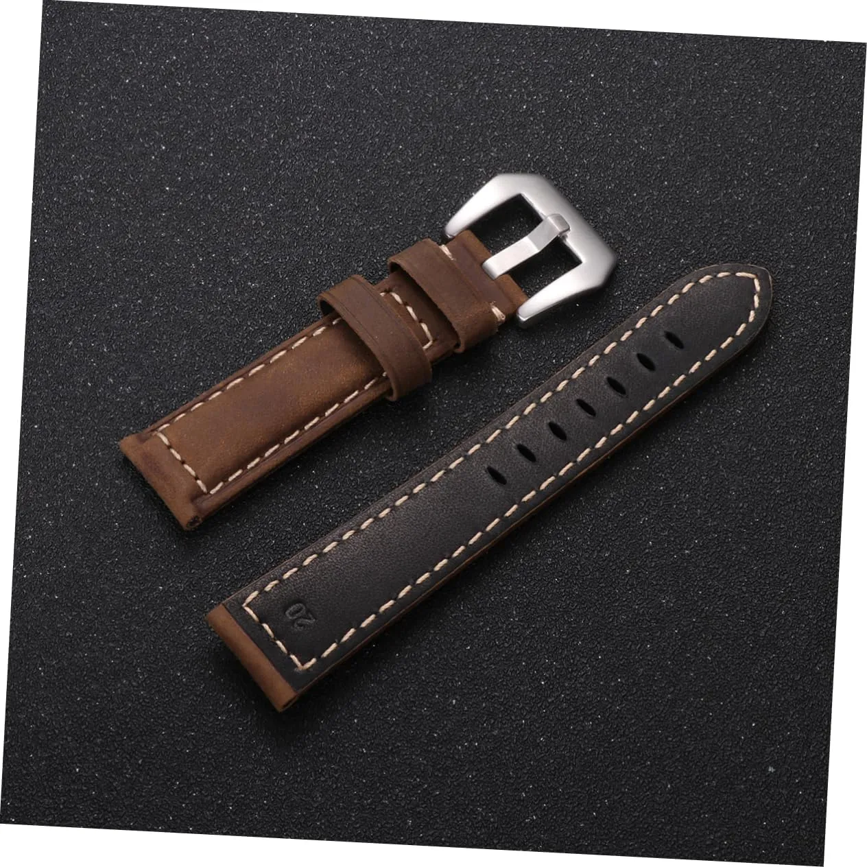 NOLITOY Retro Watchband for Large Dial Sports Watches Comfortable and Durable Wrist Strap Easy Installation