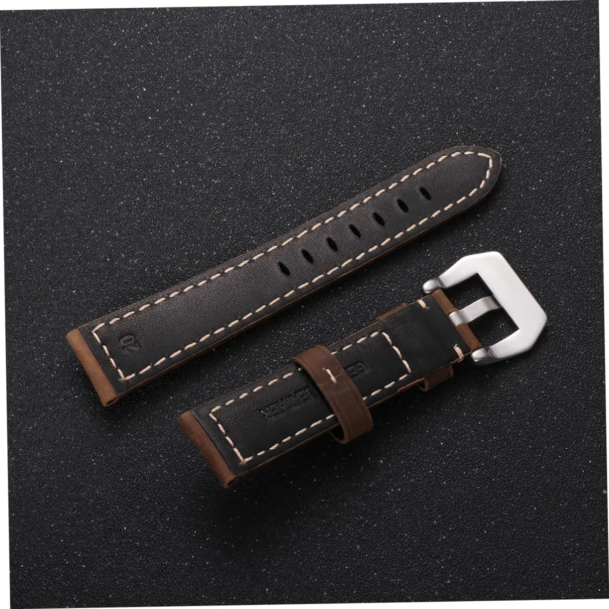 NOLITOY Retro Watchband for Large Dial Sports Watches Comfortable and Durable Wrist Strap Easy Installation
