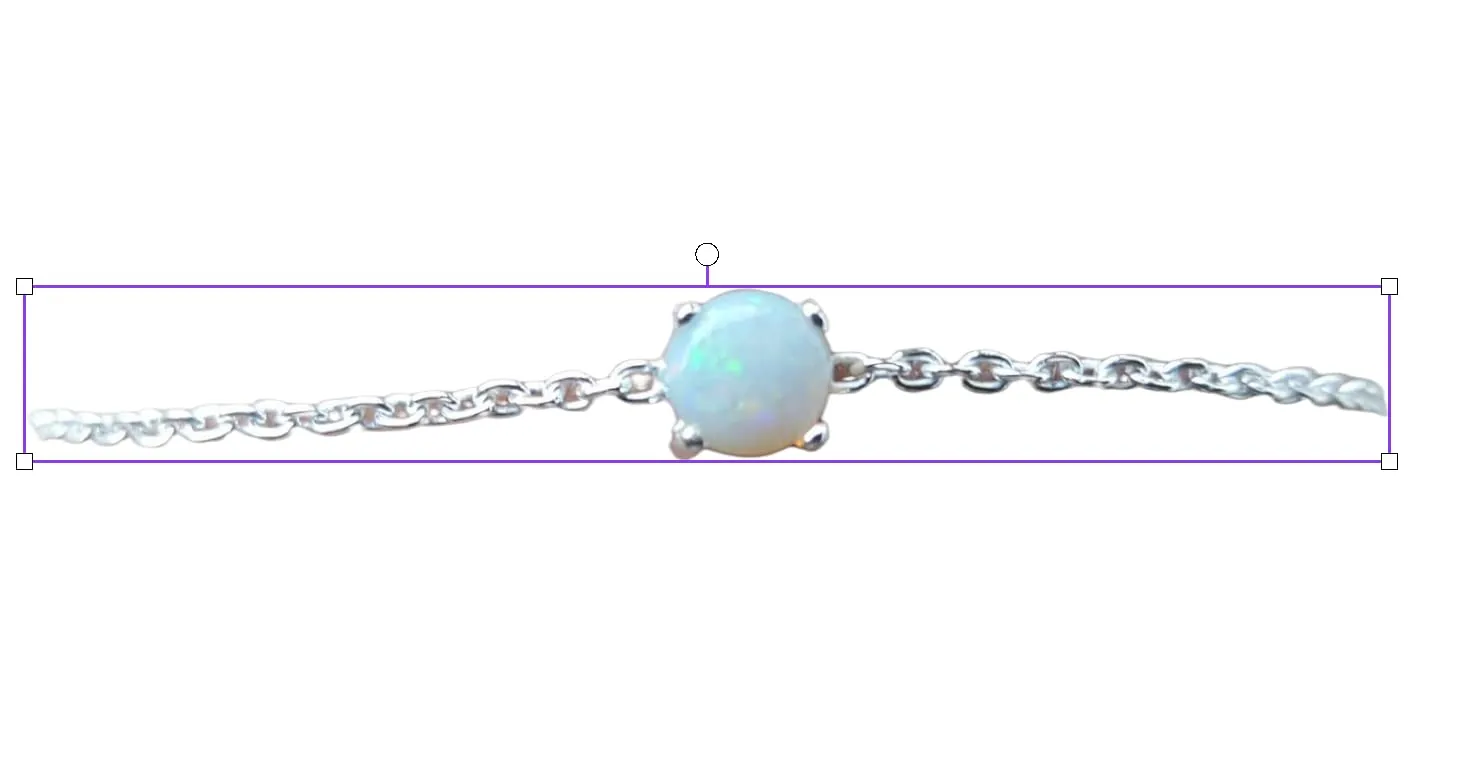 Opal Bracelet - 5mm Australian Opal Bracelet in Sterling Silver - Minimalist Opal bracelet