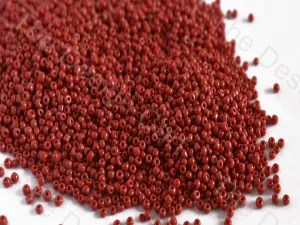 Opaque Maroon Round Rocailles Seed Beads (Wholesale)