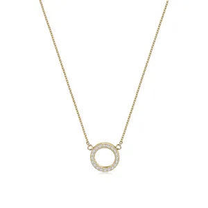 Open Circle Pendant Necklace