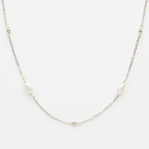 Organic Pearl Infinity Necklace