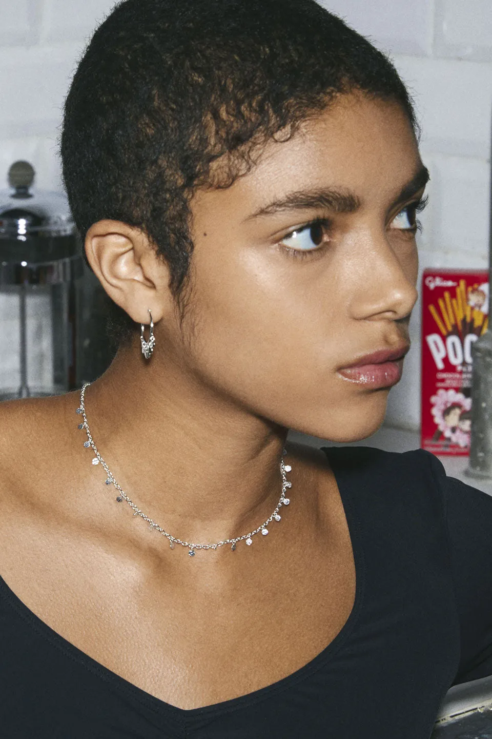 Panna Silver Mini Multi Charm Necklace