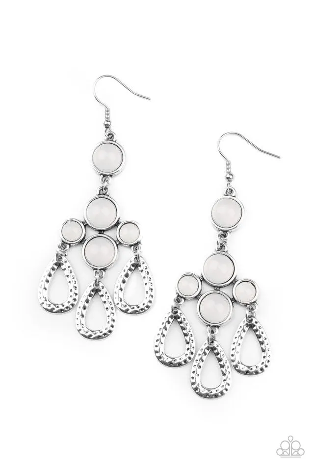 Paparazzi Earring ~ Mediterranean Magic - White